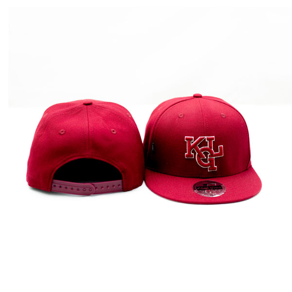 Maroon 59 fifty adjustable cap with marron and white KGL logo | KGL Brand